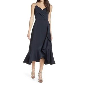 Chelsea28 A-Line Midi Dress Size M in Navy